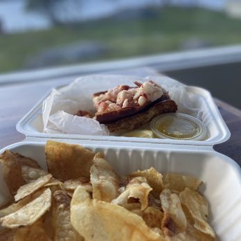 Little Harbor Lobster - Lobster roll and chips..take out - Seafood Markets Near Me - Marblehead, Massachusetts