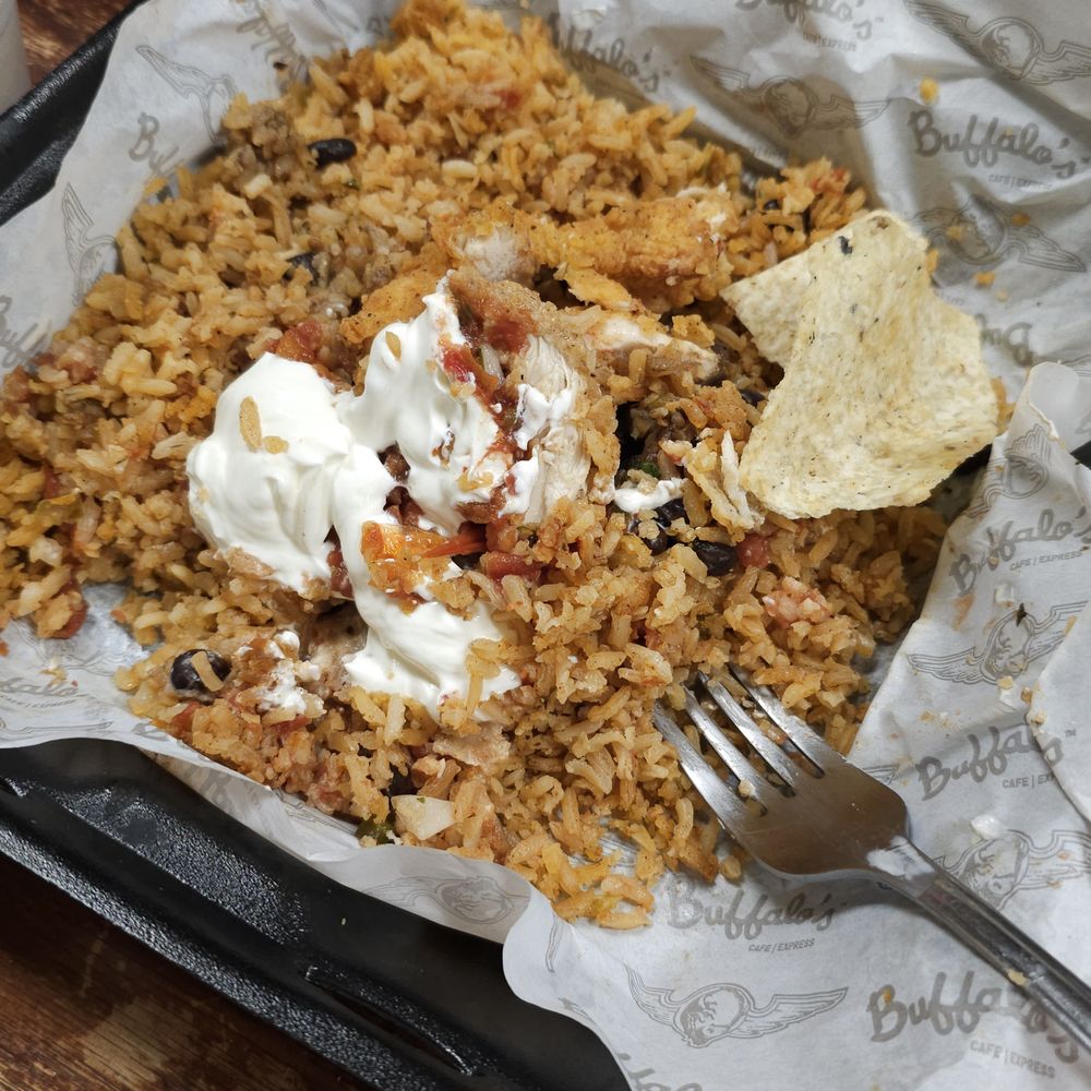 Buffalo's - a plate of rice and nachos - American Near Me - Rome, Georgia Buffalo's - a plate of rice and nachos - American Near Me - Rome, Georgia