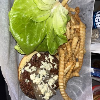 Backstage Nashville - Blue cheese burger - Music Venues Near Me - Nashville, Tennessee