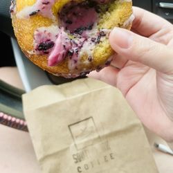 South Fork Coffee - Blueberry Lemon Donut, my fave