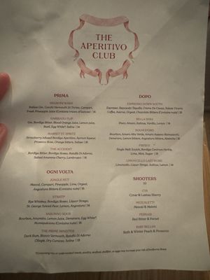 Menu photo 7 The Aperitivo Club Pittsburgh, PA Menu photo 7 The Aperitivo Club Pittsburgh, PA
