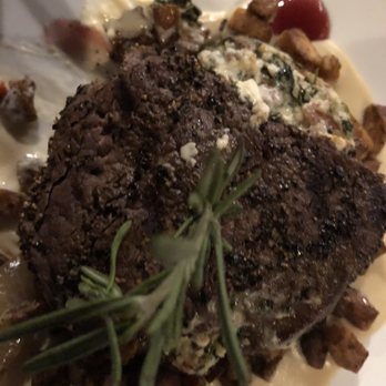 Firefly - Pepper Crusted Stuffed Filet Mignon - Steakhouses Near Me - Panama City Beach, Florida Firefly - Pepper Crusted Stuffed Filet Mignon - Steakhouses Near Me - Panama City Beach, Florida