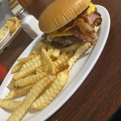 Zephyr Restaurant - Double bacon cheeseburger