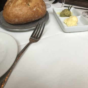 Mistral - Bread with butter and hummus - French Near Me - Boston, Massachusetts