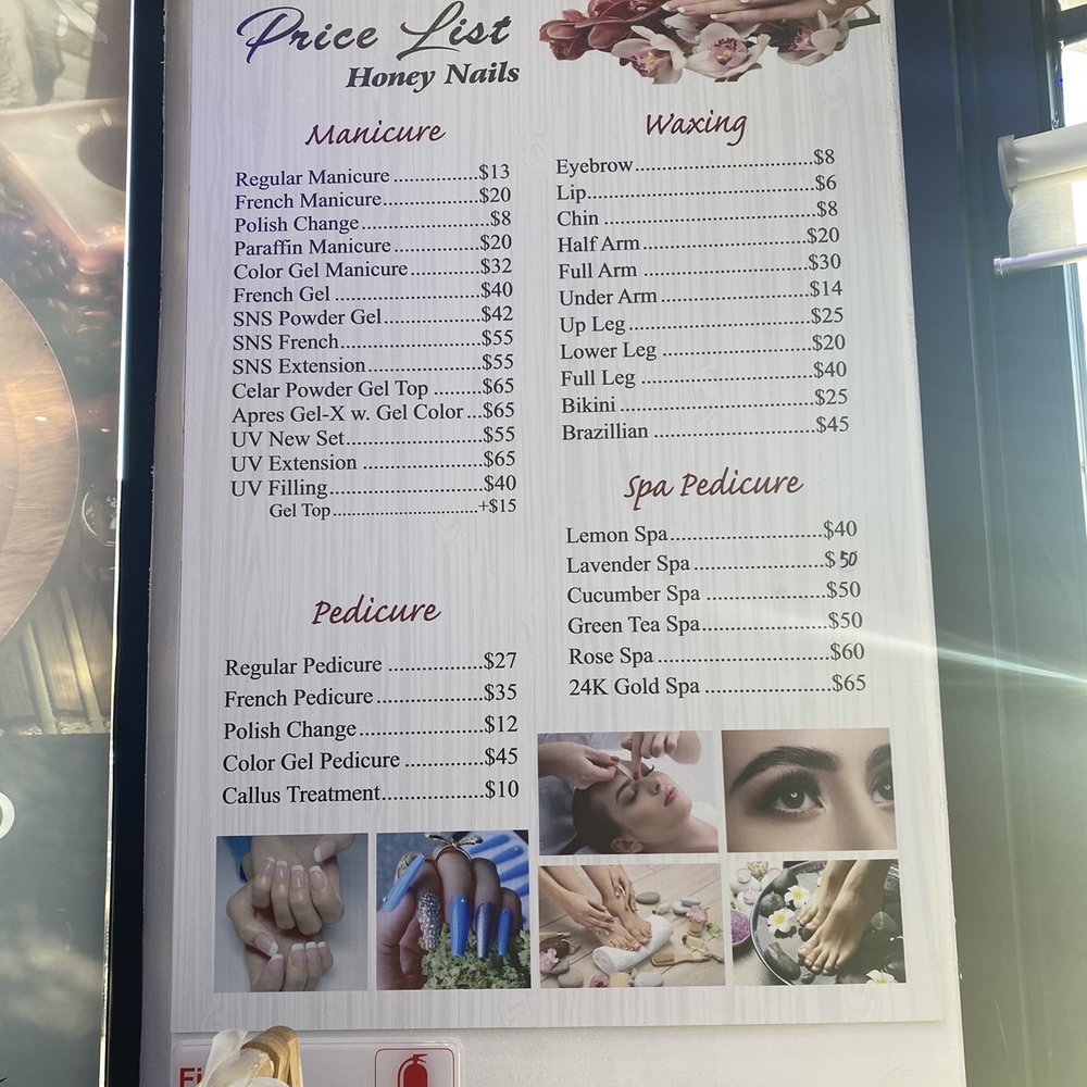Honey Nails - Menu - Nail Salons Near Me - Forest Hills, New York Honey Nails - Menu - Nail Salons Near Me - Forest Hills, New York