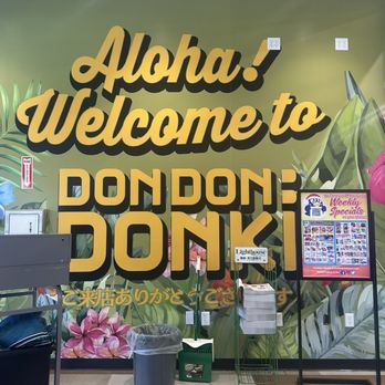 Don Don Donki - Welcome sign inside the store - International Grocery Near Me - Kapolei, Hawaii Don Don Donki - Welcome sign inside the store - International Grocery Near Me - Kapolei, Hawaii