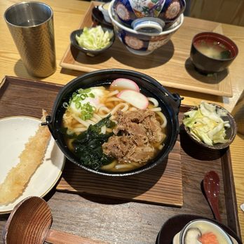 Tendon Kohaku - Dashi Udon + Kohaku Tendon Set - Japanese Near Me - Bellevue, Washington