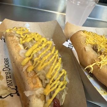 Dave's Dogs Grill - Sauerkraut Hot Dog - Favorite classic hot dog - Hot Dogs Near Me - Santa Barbara, California
