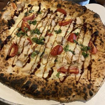 Fire In The Bricks Neapolitan Pizza - Grilled chicken margarita pizza - Italian Near Me - Palm Coast, Florida