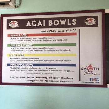 Smooth Monkey - Acai Bowls Near Me - Charlotte, North Carolina