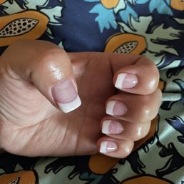 Pink and white full set. Some of Tina's finest work. Pink and white full set. Some of Tina's finest work.