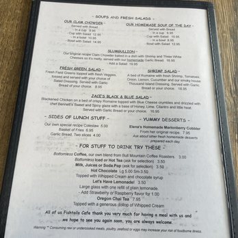 Fishtails Cafe - Menu - Seafood Near Me - South Beach, Oregon