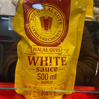 The Halal Guys - White Sauce Pouch - Halal Near Me - Glendale, California The Halal Guys - White Sauce Pouch - Halal Near Me - Glendale, California