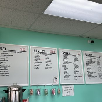 Boba Cafe - menus 4/2022 - Bubble Tea Near Me - Ewa Beach, Hawaii