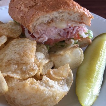 Firehouse Subs - Hook and Ladder: smoked turkey breast, Virginia honey ham, Monterey Jack cheese with onion, tomatoes, lettuce all on a white bun. - Sandwiches Near Me - Niagara Falls, Ontario