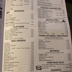 Paradise Pizza - Menu