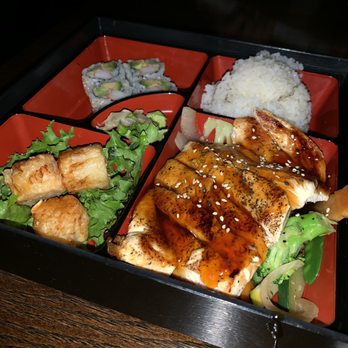 Koi Asian Bistro - Lunch Bento Box: Teriyaki Chicken $11.95 - Sushi Bars Near Me - Bourbonnais, Illinois