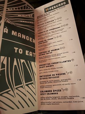 Menu photo 7 Tiradito Montreal, QC