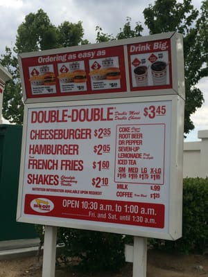 Menu photo 8 In-N-Out Burger Fresno, CA Menu photo 8 In-N-Out Burger Fresno, CA