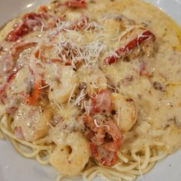 Shrimp carbonara Shrimp carbonara