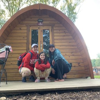 Herkimer Diamond KOA Resort - In front of our Glamping pod! - Campgrounds Near Me - Herkimer, New York Herkimer Diamond KOA Resort - In front of our Glamping pod! - Campgrounds Near Me - Herkimer, New York