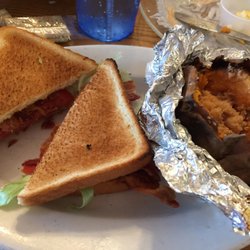 Colonial Restaurant - BLT and baked sweet potato