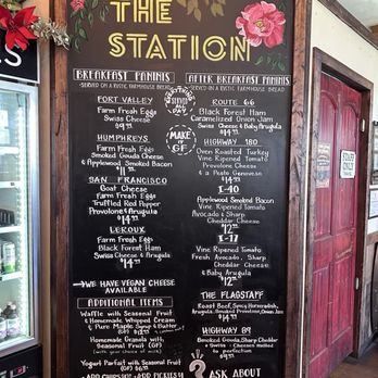 The Station Café  - Menu as of 1/19/26 - Breakfast & Brunch Near Me - Flagstaff, Arizona