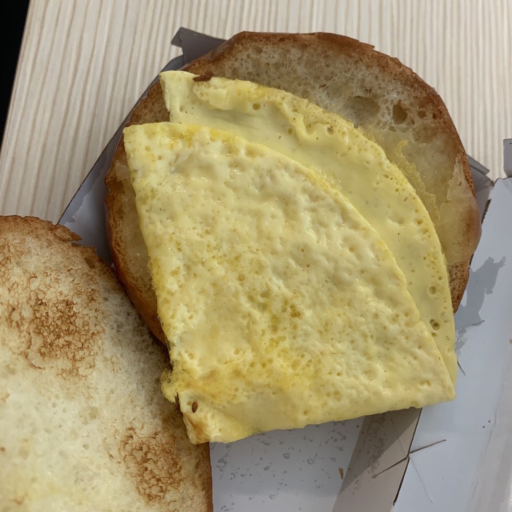 Panera Bread - Egg and cheese on brioche $5. Horrible waste of cash. Pathetic. - Salad Near Me - Modesto, California