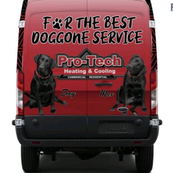 Pro-Tech Heating & Cooling - Max & Zoey, our shop dogs, requested their own van wrap! - Heating & Air Conditioning/HVAC Near Me - Grand Rapids, Michigan Pro-Tech Heating & Cooling - Max & Zoey, our shop dogs, requested their own van wrap! - Heating & Air Conditioning/HVAC Near Me - Grand Rapids, Michigan