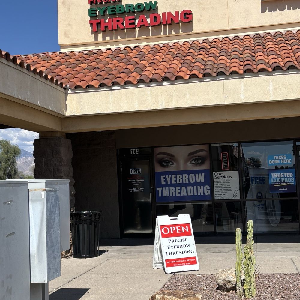Precise Eyebrow Threading - Store Front - Threading Services Near Me - Tucson, Arizona