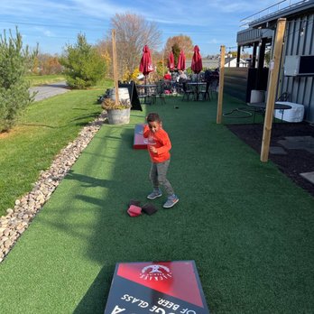 Jackass Brewing - Corn hole our back - Breweries Near Me - Lewisburg, Pennsylvania