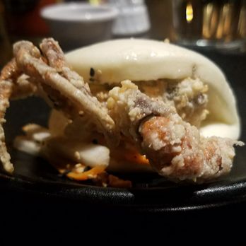 Clever Koi - Soft shelled crab buns comes with a tangy dipping sauce - Asian Fusion Near Me - Gilbert, Arizona