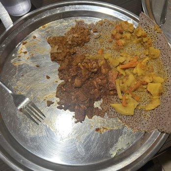 Mahi's Ethiopian Kitchen - after not having a meal for 6 hours, this is how much i ate in 10 minutes and was completely full - Ethiopian Near Me - Columbia, Missouri