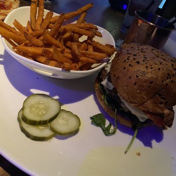 Yard House - Kurobuta Pork Burger Sweet Potato Fries - New American Near Me - Springfield, Virginia Yard House - Kurobuta Pork Burger Sweet Potato Fries - New American Near Me - Springfield, Virginia