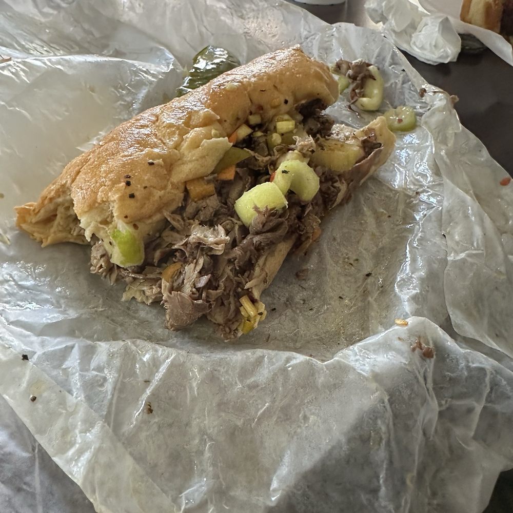 Mr. Beef - Italian Beef Sandwich with both spicy and mild fixings. Had a fried Italian Sausage Sandwich missed taking a picture of it so good. - Fast Food Near Me - Chicago, Illinois Mr. Beef - Italian Beef Sandwich with both spicy and mild fixings. Had a fried Italian Sausage Sandwich missed taking a picture of it so good. - Fast Food Near Me - Chicago, Illinois