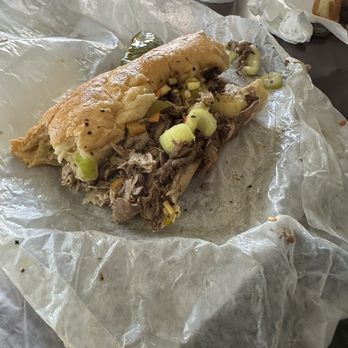 Mr. Beef - Italian Beef Sandwich with both spicy and mild fixings. Had a fried Italian Sausage Sandwich missed taking a picture of it so good. - Fast Food Near Me - Chicago, Illinois Mr. Beef - Italian Beef Sandwich with both spicy and mild fixings. Had a fried Italian Sausage Sandwich missed taking a picture of it so good. - Fast Food Near Me - Chicago, Illinois