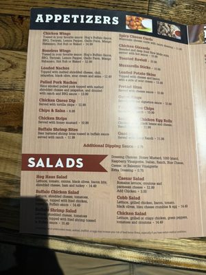 Menu photo 1 Hog's Haus Bar & Grill Weldon Spring, MO