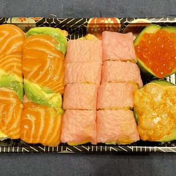 Taki Sushi - New York Roll (left) Lobster Roll (middle). - Sushi Bars Near Me - Denver, Colorado
