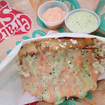 Grateful Shed - Columbian arepa from Amigos - Bars Near Me - Wisconsin Dells, Wisconsin
