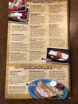 Menu photo 3 El Potrero Owosso, MI