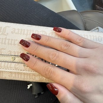 Waterfall Nail Spa - Shoutout LJ for these classy nails. These are my natural nails, helped me choose hard gel - Nail Salons Near Me - Los Angeles, California Waterfall Nail Spa - Shoutout LJ for these classy nails. These are my natural nails, helped me choose hard gel - Nail Salons Near Me - Los Angeles, California