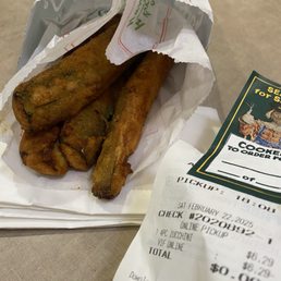 Redeeming free 4pc Zucchini Sticks