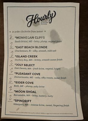 Menu photo 3 The Hourly Oyster House Cambridge, MA Menu photo 3 The Hourly Oyster House Cambridge, MA