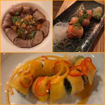Komorebi Sushi - Tuna Tataki, Smoked Salmon, and Chili Mango Roll - Sushi Bars Near Me - Chicago, Illinois Komorebi Sushi - Tuna Tataki, Smoked Salmon, and Chili Mango Roll - Sushi Bars Near Me - Chicago, Illinois