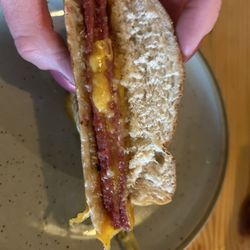 Snitz Creek Brewery - Famous fried bologna sandwich, so good!!!