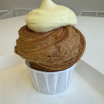 Layered Croissanterie - Passionfruit mango cruffin - Coffee & Tea Near Me - Raleigh, North Carolina Layered Croissanterie - Passionfruit mango cruffin - Coffee & Tea Near Me - Raleigh, North Carolina