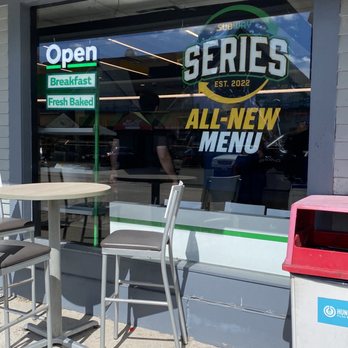 Subway - the outside of a restaurant with tables and chairs - Sandwiches Near Me - Kingston, Rhode Island