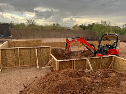 SCH Excavation Pool and Plumbing