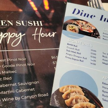 Ten Sushi Japanese Restaurant - Happy Hour menu! Even on Sundays. - Japanese Near Me - Maple Grove, Minnesota Ten Sushi Japanese Restaurant - Happy Hour menu! Even on Sundays. - Japanese Near Me - Maple Grove, Minnesota