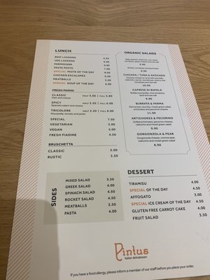Menu photo 1 Pintus London, XGL